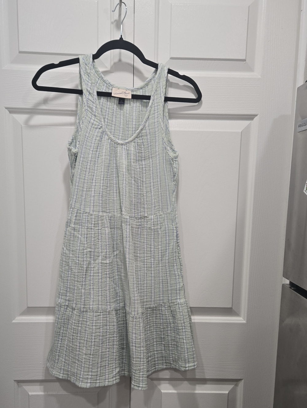 Universal Thread Mint Green and White Striped Sleeveless Dress-XS - Picture 2 of 8